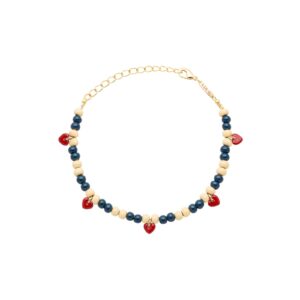 Armband Color ball heart multi.