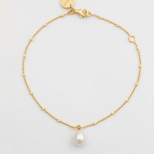Armband Treasure Single Pearl Guld.