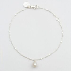 Armband Treasure Single Pearl Silver.