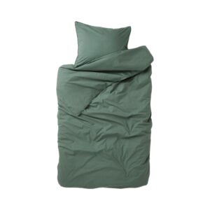 Bäddset Vide Percale 150x210cm Mörkgrön.