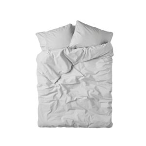 Bäddset Vide Percale 220x210cm Ljusgrå.