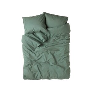 Bäddset Vide Percale 220x210cm Mörkgrön.