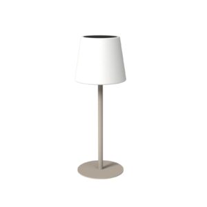 Bordslampa Arc Solcell USB Ivory sand.
