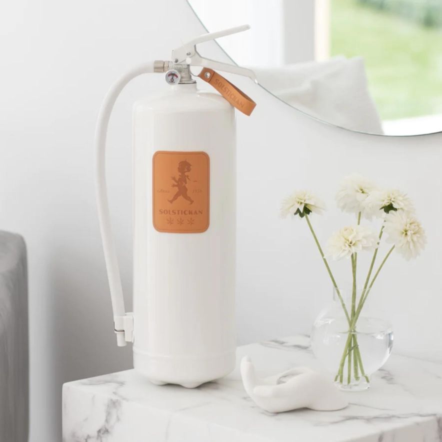 Brandsläckare 6kg Skinn/beige Solstickan.