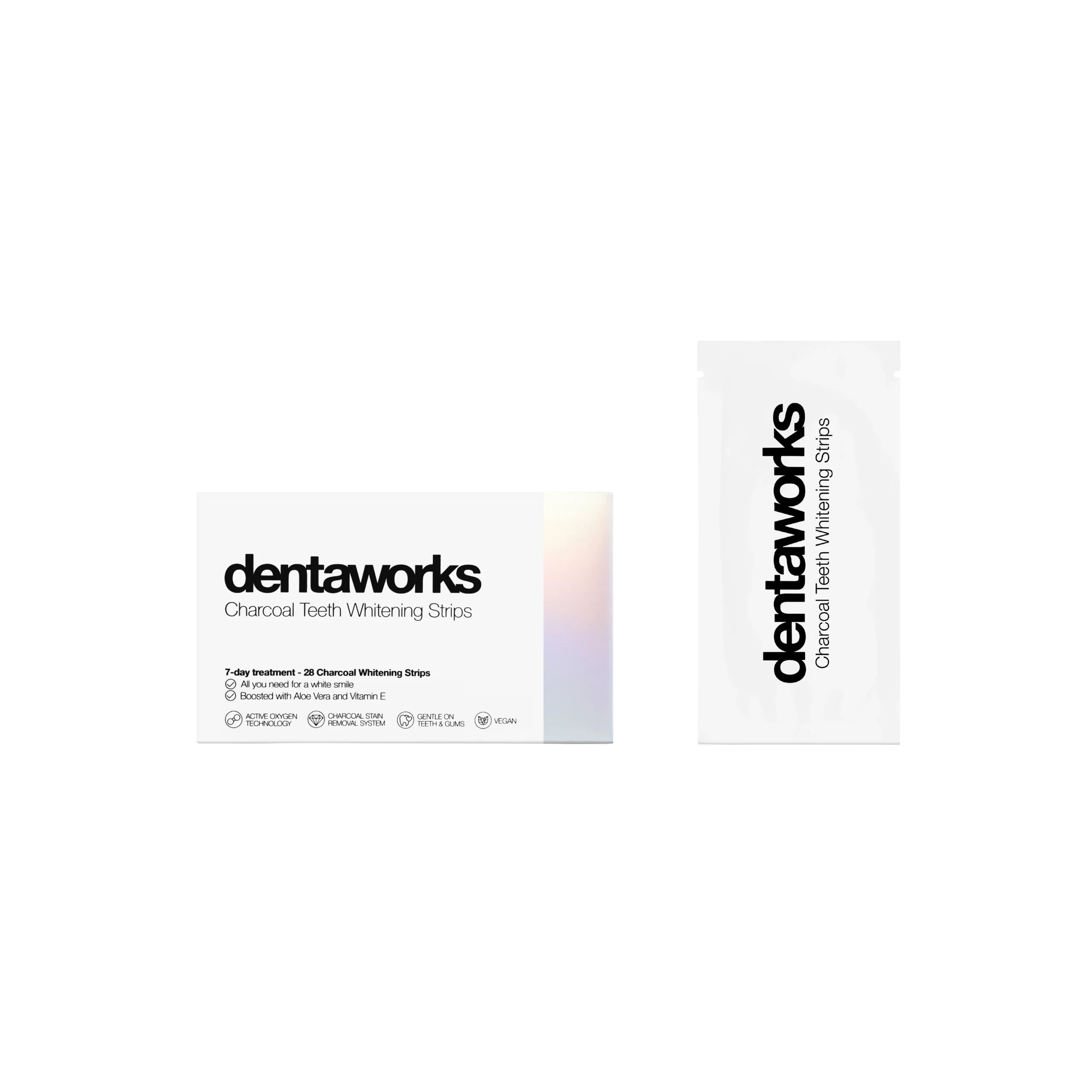 Dentaworks Charcoal Tandblekningsstrips.