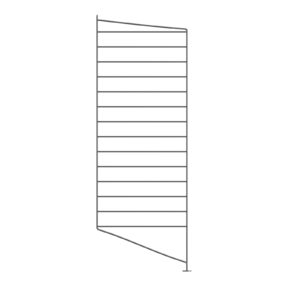Golvgavel 85x30 1-p Mörkgrå.
