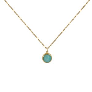 Halsband Dear Guld Turkos.
