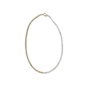Halsband Fusion 45 cm silver/guld.