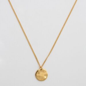 Halsband Minimalistica Hammered Guld.