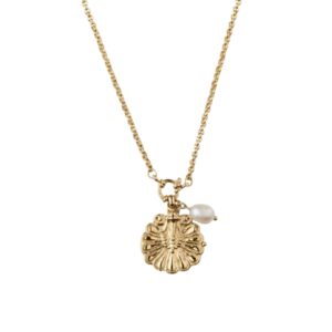 Halsband Venus Shell Locket Golden.