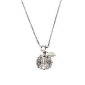 Halsband Venus Shell Locket Silver.