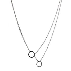 Halsband två ringar.