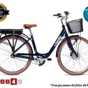 Lifebike Classic G10 3vxl - Blå - Fotbroms Elcykel  Klassisk 2024.
