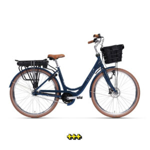 Lifebike Classic Mittmotor Lux G9 Blå - Fotbroms Elcykel  Klassisk 2024.