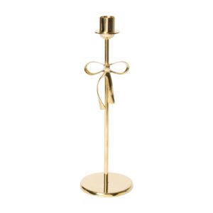 Ljusstake Bow L Guld.