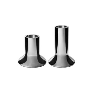 Ljusstake Mano 2-p Silver.