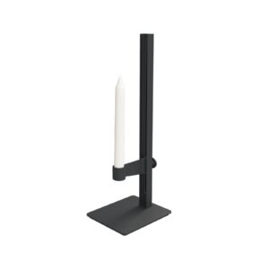Ljusstake Museum 40x15x13cm Svart.