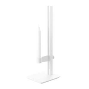 Ljusstake Museum 40x15x13cm Vit.
