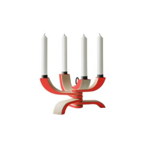 Ljusstake Nordic Light 4 Röd.