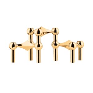 Ljusstake Stoff Nagel 3 pack Mässing.