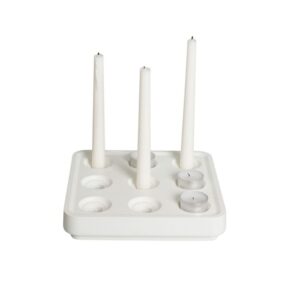 Ljusstake Stumpastaken Small Jubileum Vit.