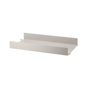 Metallhyllplan Hög 58x30 beige.