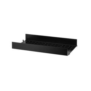 Metallhyllplan Hög 58x30 svart.