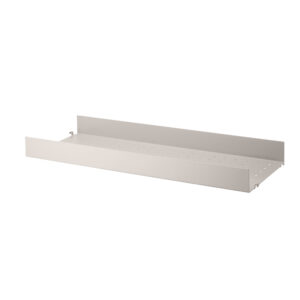 Metallhyllplan Hög 78x30 beige.