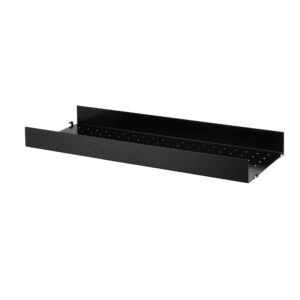 Metallhyllplan Hög 78x30 svart.