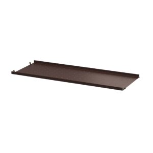 Metallhyllplan Låg 78x30 Mörkbrun.