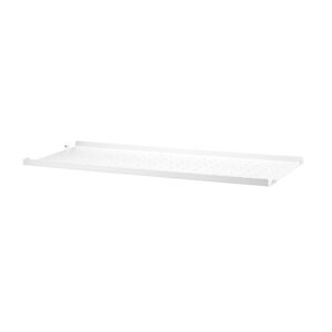 Metallhyllplan Låg 78x30 vit.