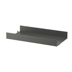 Metallhyllplan hög 58x30 Mörkgrå.