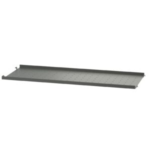 Metallhyllplan låg 78x30 Mörkgrå.