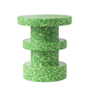 Pall / Sidebord Bit Stack Grön.