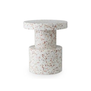 Pall / Sidebord Bit Vit.