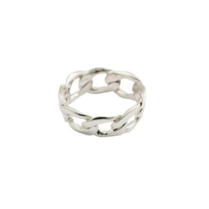 Ring Links Curb Chain Silver 16mm.