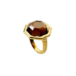 Ring Octagon Guld 20.