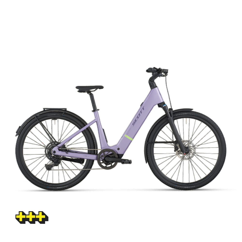 Scott Passage 20 Wave Violett - Xl Elcykel  Hybrid 2024.