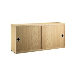 Skåp m skjutdörrar 78x20x37 ek.