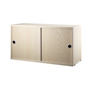 Skåp m skjutdörrar 78x30x42 ask.