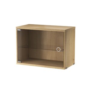 Skåp med glasdörr 58x30 Ek.