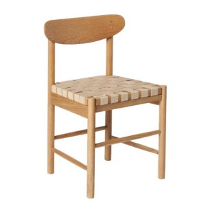 Stol Alma m sadelgjord 47x76 cm Ek.