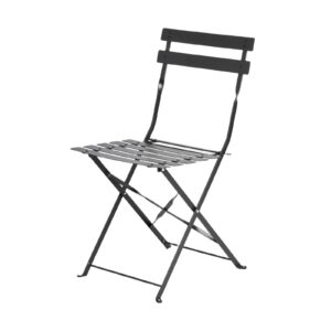 Stol Strada utomhus Svart 2-pack.