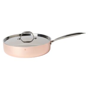 Traktörpanna med lock 28 cm Primo Koppar.