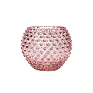 Vas Cara Kristall 18 cm rosa.