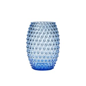 Vas Donna kristall 21 cm blå.