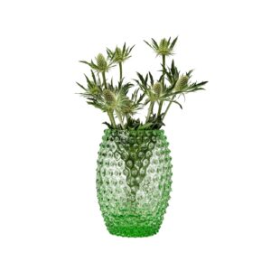 Vas Donna kristall 21 cm grön.